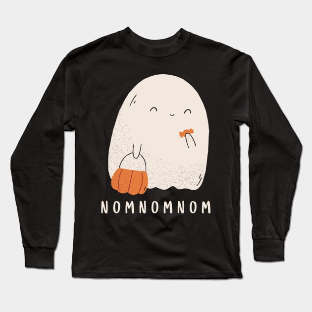 Nomnom Ghost Long Sleeve T-Shirt by Pili + Positives